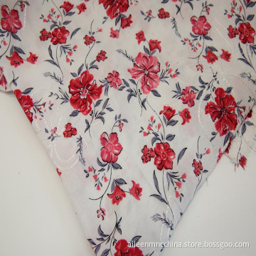 vibrane print with embroidery fabric for arabic gown